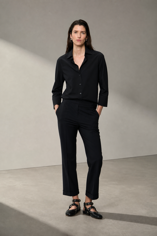 Iva blouse technical jersey | Black