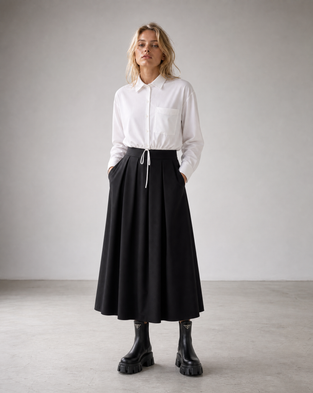 Carmen blouse technical jersey | White