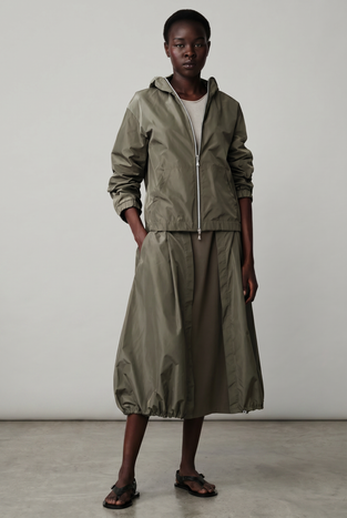 Brigida taffeta jacket | Army