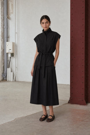 Patricia vest technical jersey | Black