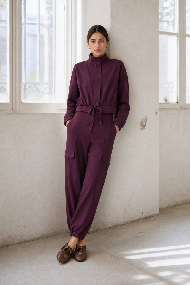 Jannes pants technical jersey | Cherry