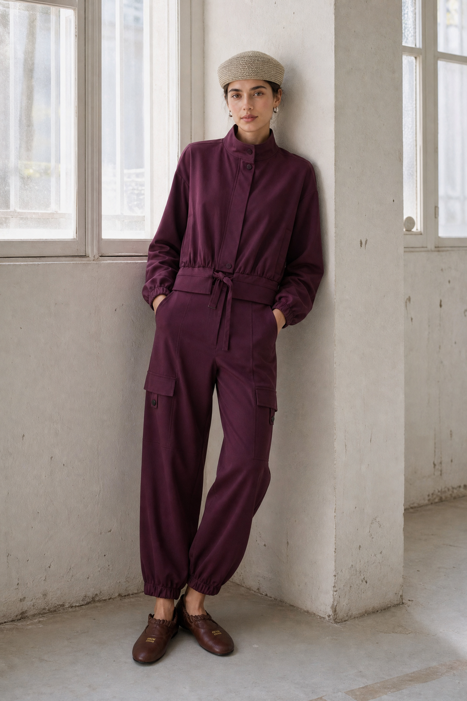Ian jacket technical jersey | Cherry