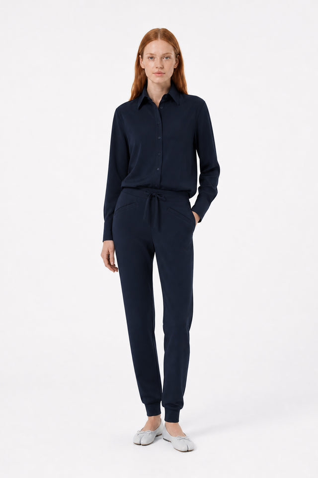 Ivona blouse technical jersey | Blue