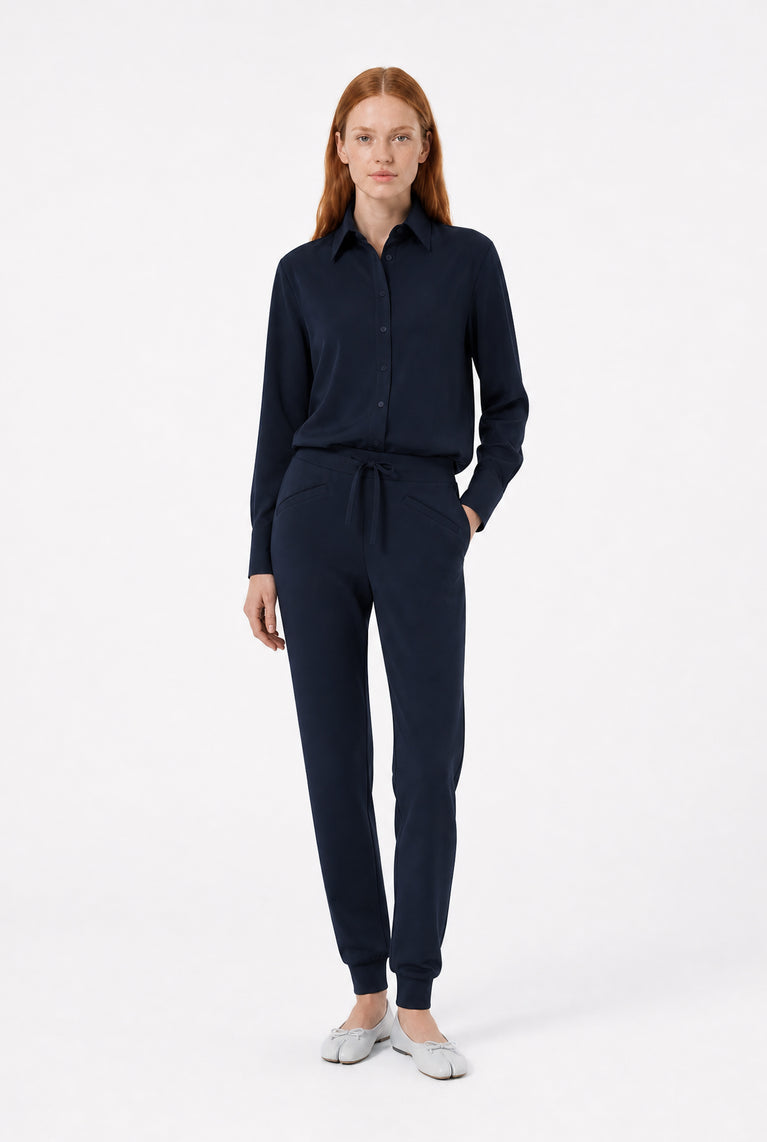 Ivona blouse technical jersey | Blue