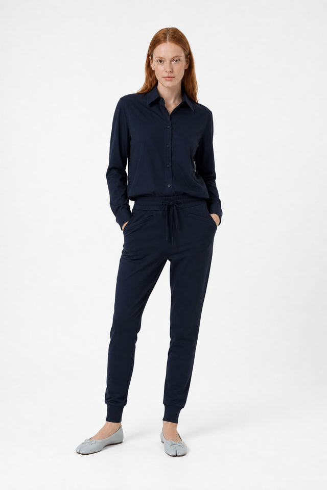 Ivona blouse technical jersey | Blue