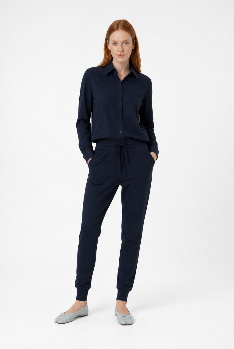 Ivona blouse technical jersey | Blue