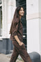 Timelia pants technical jersey | Brown