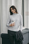 Pullover viscose NB2275 | Silver Shiny