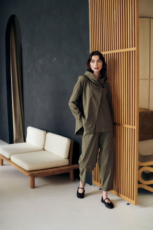 Carly bengalina jacket | Army