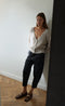 Bortolo viscose elastane pants | Black