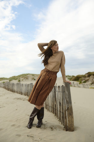 Pullover viscose NB2275 | Beige Melange