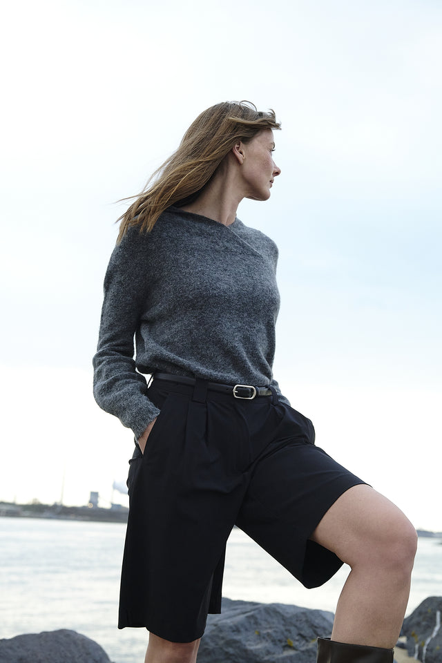 Monna pants technical jersey | Black