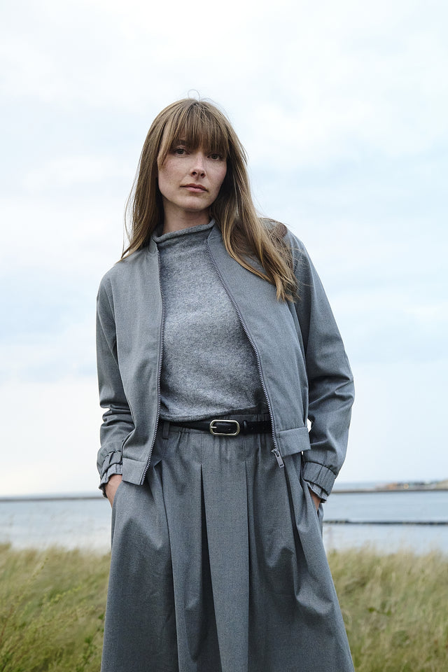 Timy viscose skirt | Dark Grey