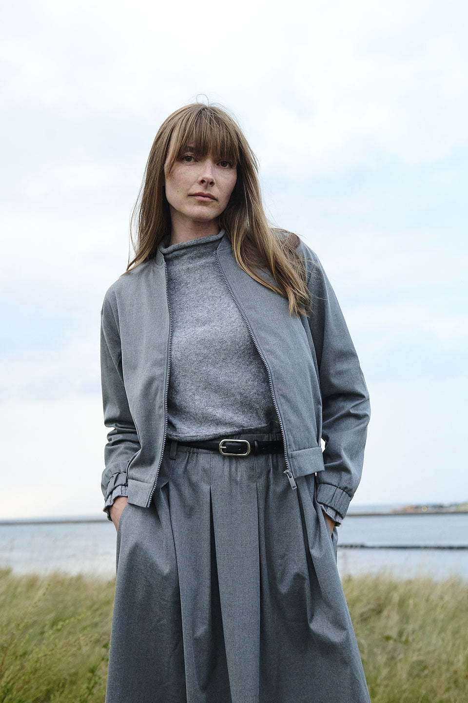 Timy viscose skirt | Dark Grey