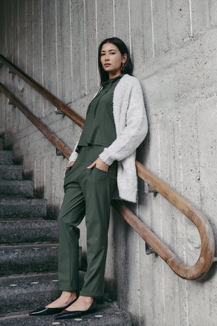 Cardigan boucle 25574 | Light Grey