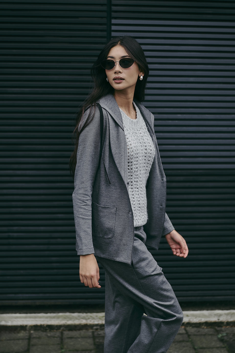 Primo viscose elastane pants | Dark Grey