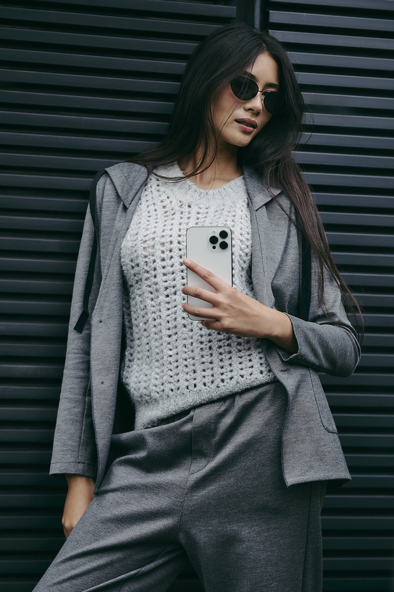 Emy hoody blazer | Dark Grey