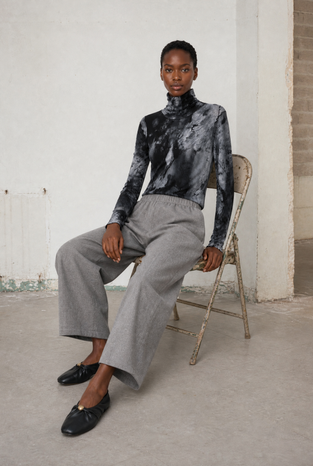 Viscose barel Pants | Grey