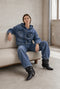 Jessie faded hood jacket | Summer Blue