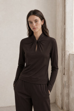 Ken top technical jersey | Chocolate