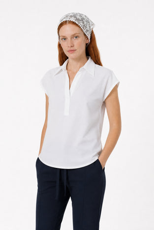 Kitty top technical jersey | White
