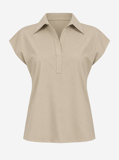 Kitty top technical jersey | Sand