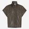 Paola eco leather blouse | Army