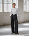 Maia tie-neck cotton blouse | White