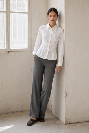 Marcellina blouse technical jersey | White