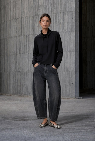 Maren top technical jersey | Black