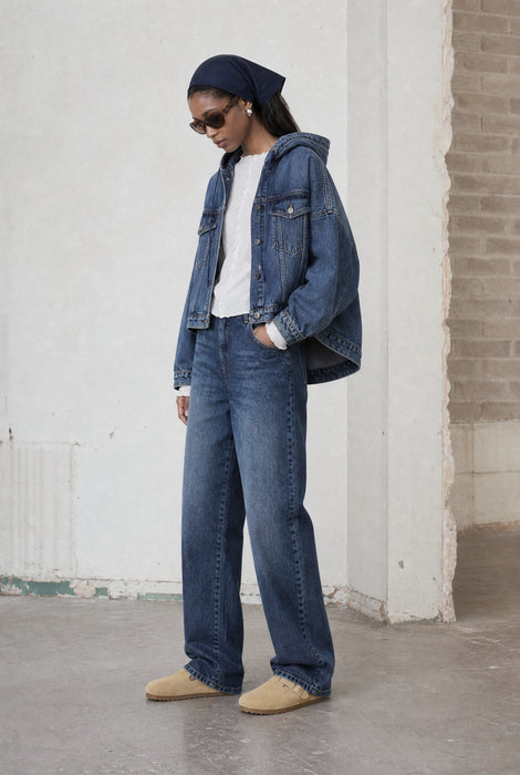 Fly loose yoga jeans | Night Blue
