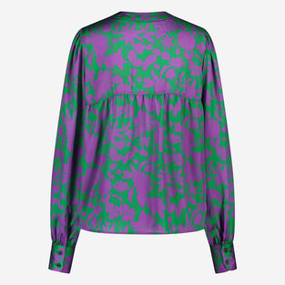 Liza Blouse | Green Purple