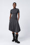 Rina rib knit top | Grey Melange
