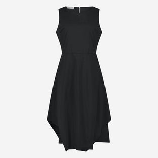 Cotton dress T549 | Black