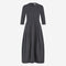 Heide tech jersay dress LS | Grey