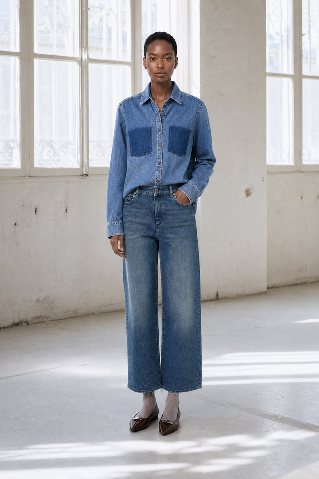 Saige ankle leg Kyoto jeans | Flu Blue