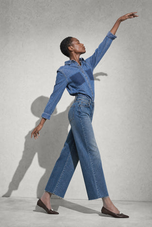 Saige ankle leg Kyoto jeans | Flu Blue