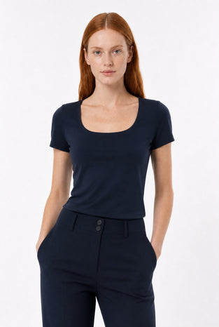 T shirt Sara Easy Wear Technical Jersey | Blue