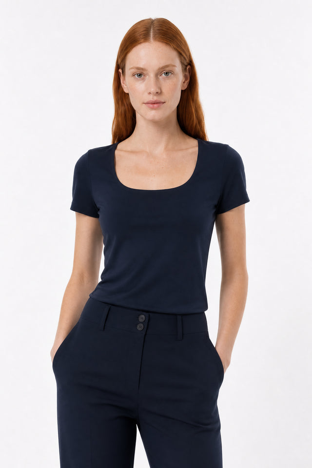 T shirt Sara Easy Wear Technical Jersey | Blue