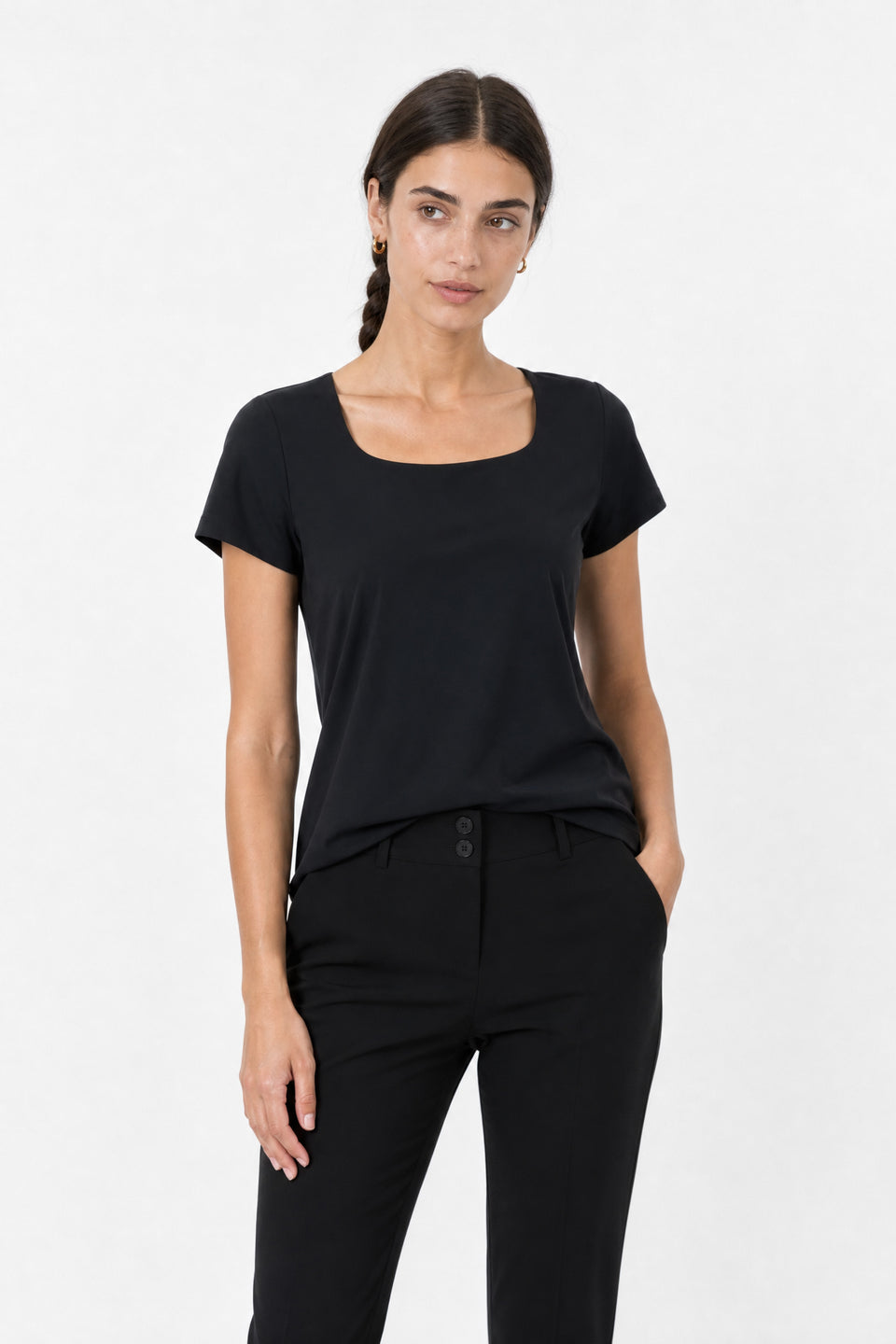 T shirt Sara Easy Wear Technical Jersey | Black
