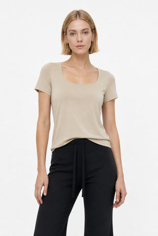 T shirt Sara Easy Wear Technical Jersey | Sand
