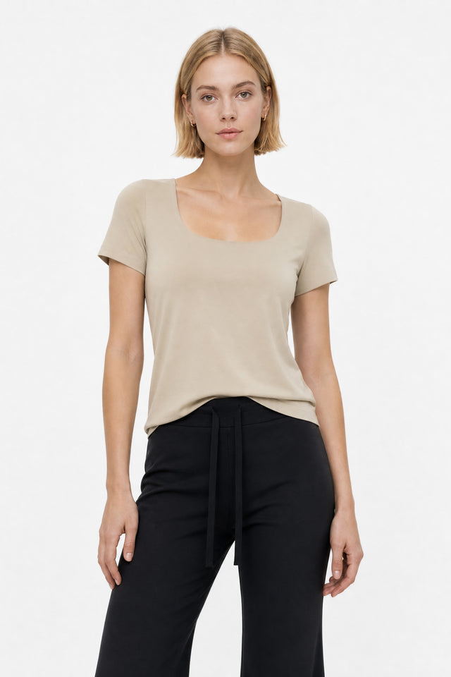 T shirt Sara Easy Wear Technical Jersey | Sand