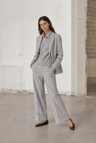 Sirmione viscose flair pants | Grigio
