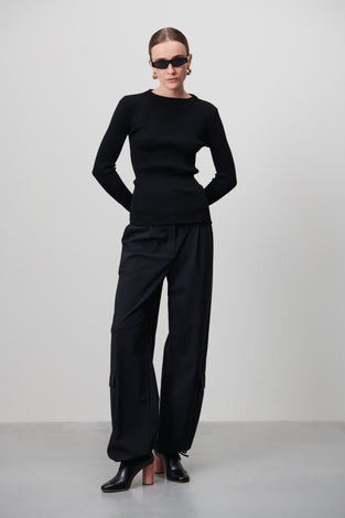 Vella Pants Technical Jersey | Black