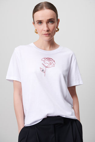 T-Shirt Ninja Rose | White