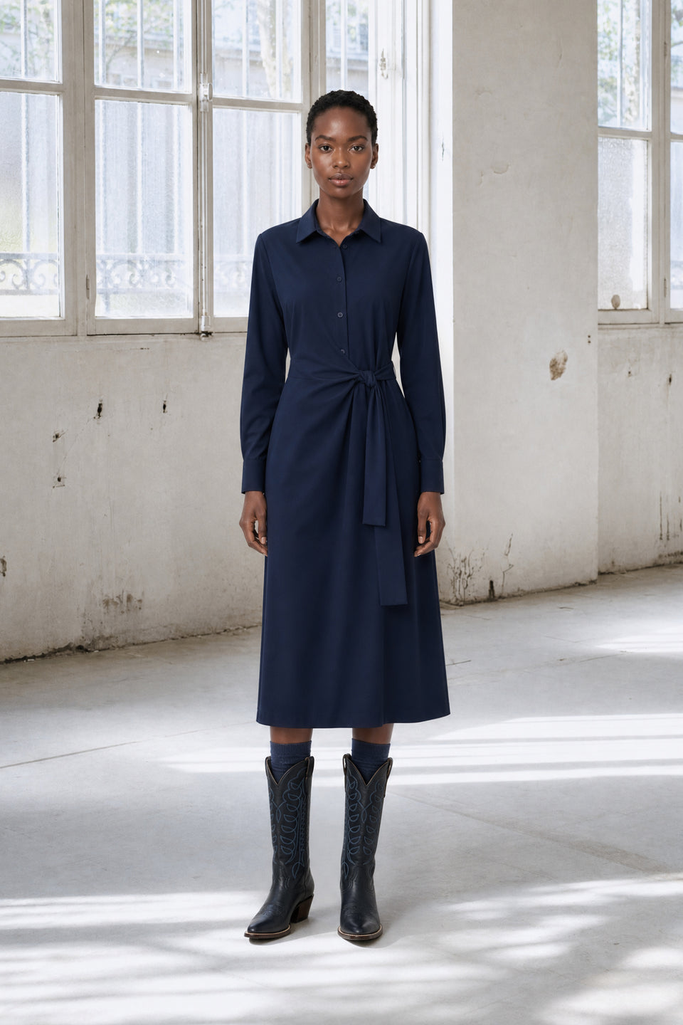 Trydi dress technical jersey | Blue