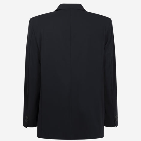 Lennard Oversize Blazer Technical Jersey | Black