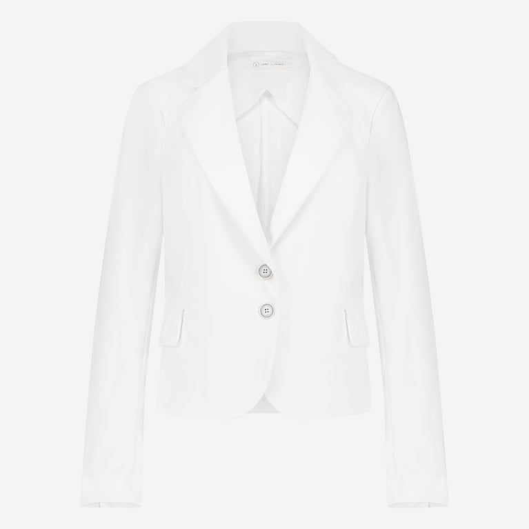 Atina Blazer Technical Jersey | White