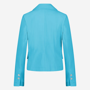 Atina Blazer Technical Jersey | Light Blue