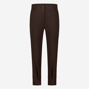 Delia Pants Technical Jersey | Dark Brown